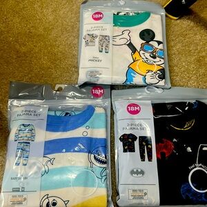 Disney Mickey, Baby Shark & Batman Pajamas